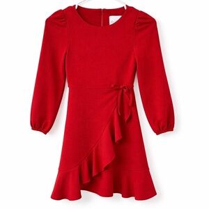 Rare Editions Red Ruffle Party Dress